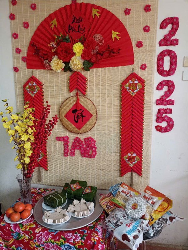 Mâm cỗ tết đón xuân